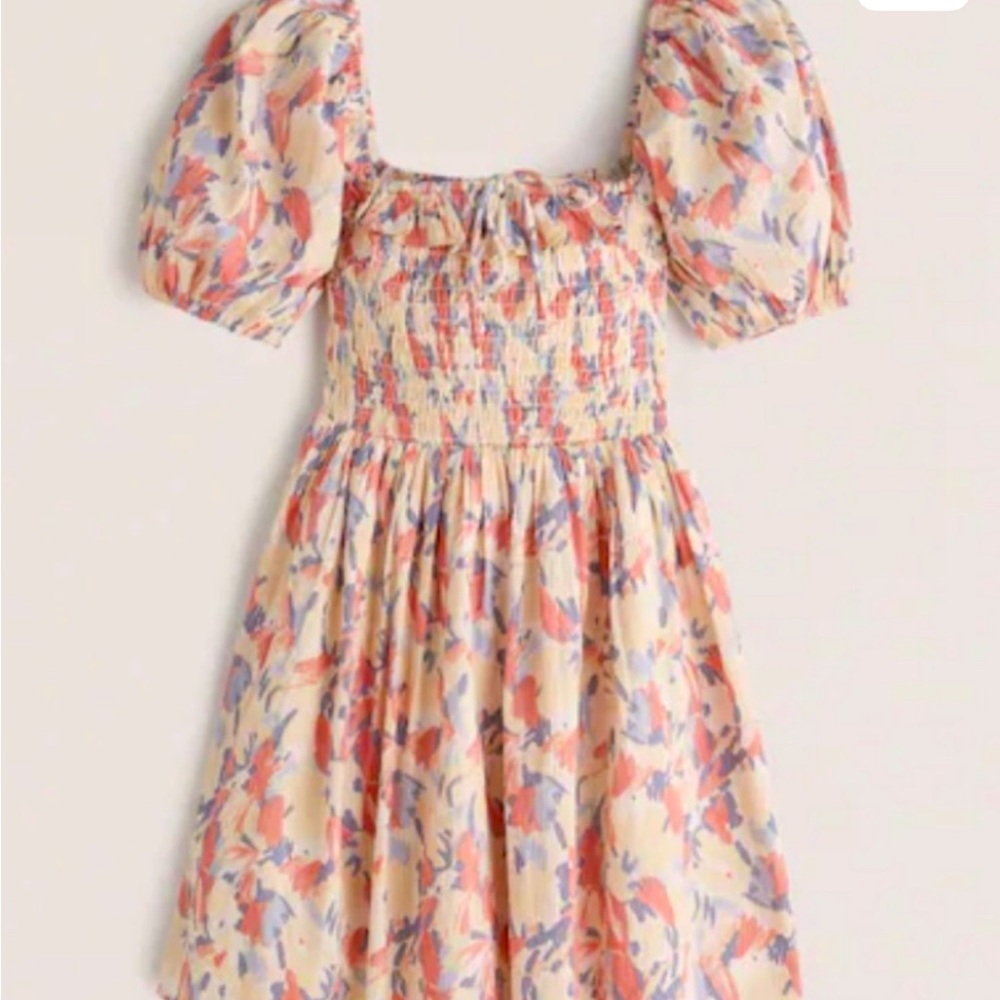Abercrombie and Fitch Size Small Smocked Floral Bodice Mini Dress